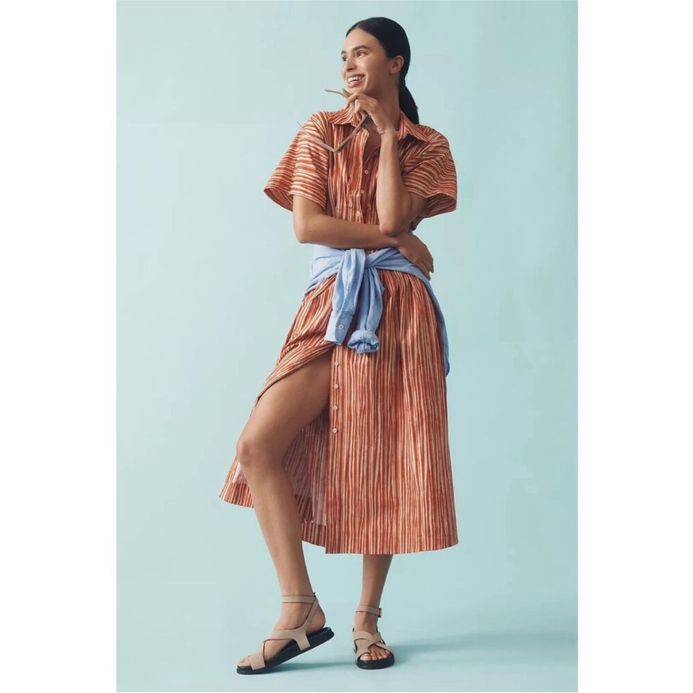 Anthropologie The Tobie Shirt Dress by Exquise